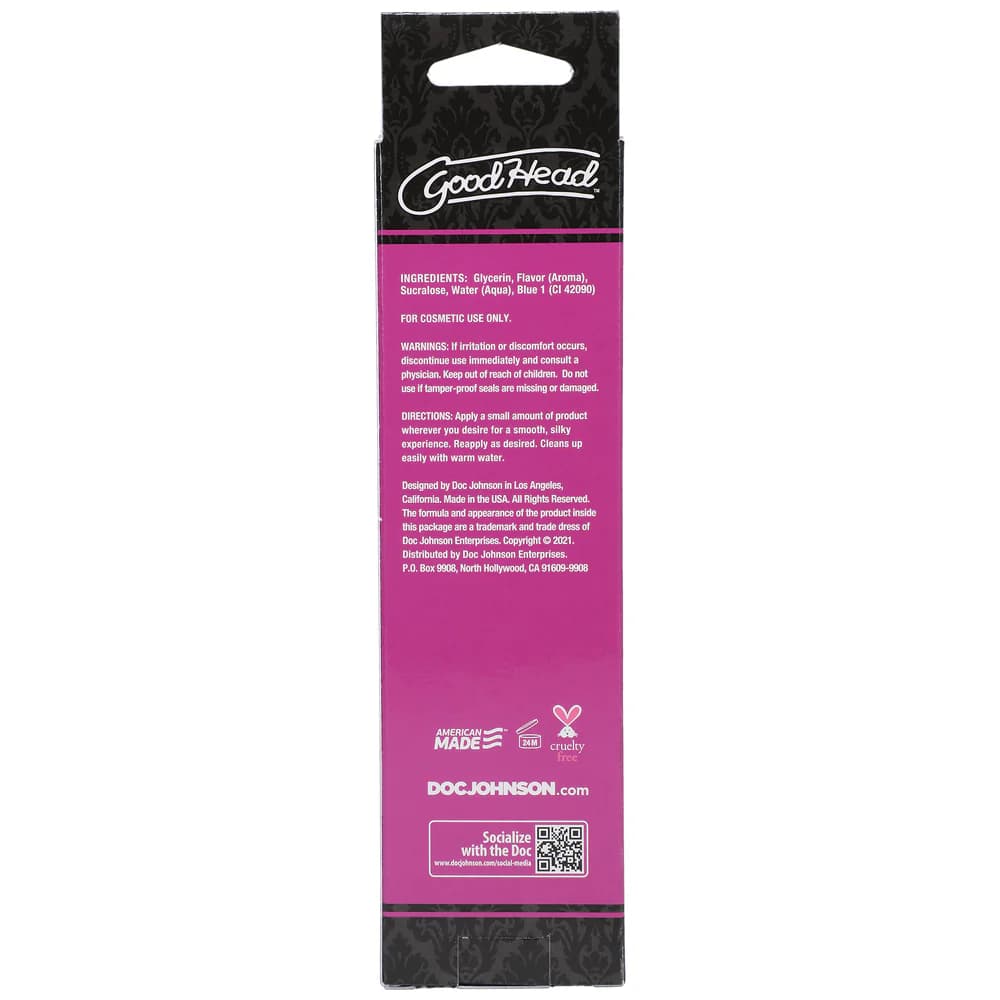 GoodHead Warming Head Oral Delight Gel Cotton Candy 4 oz. thumbnail
