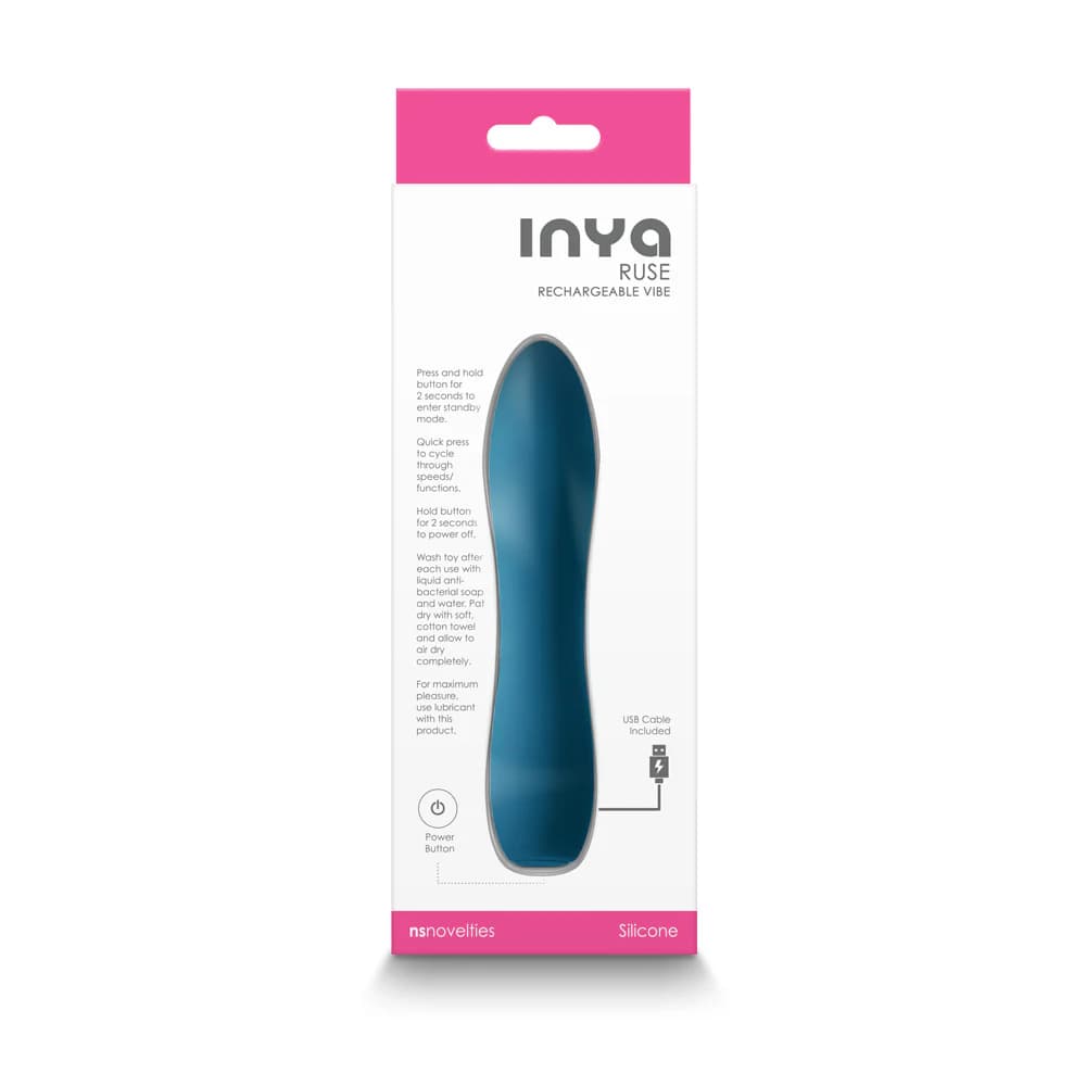 INYA Ruse Rechargeable Vibrator Teal thumbnail