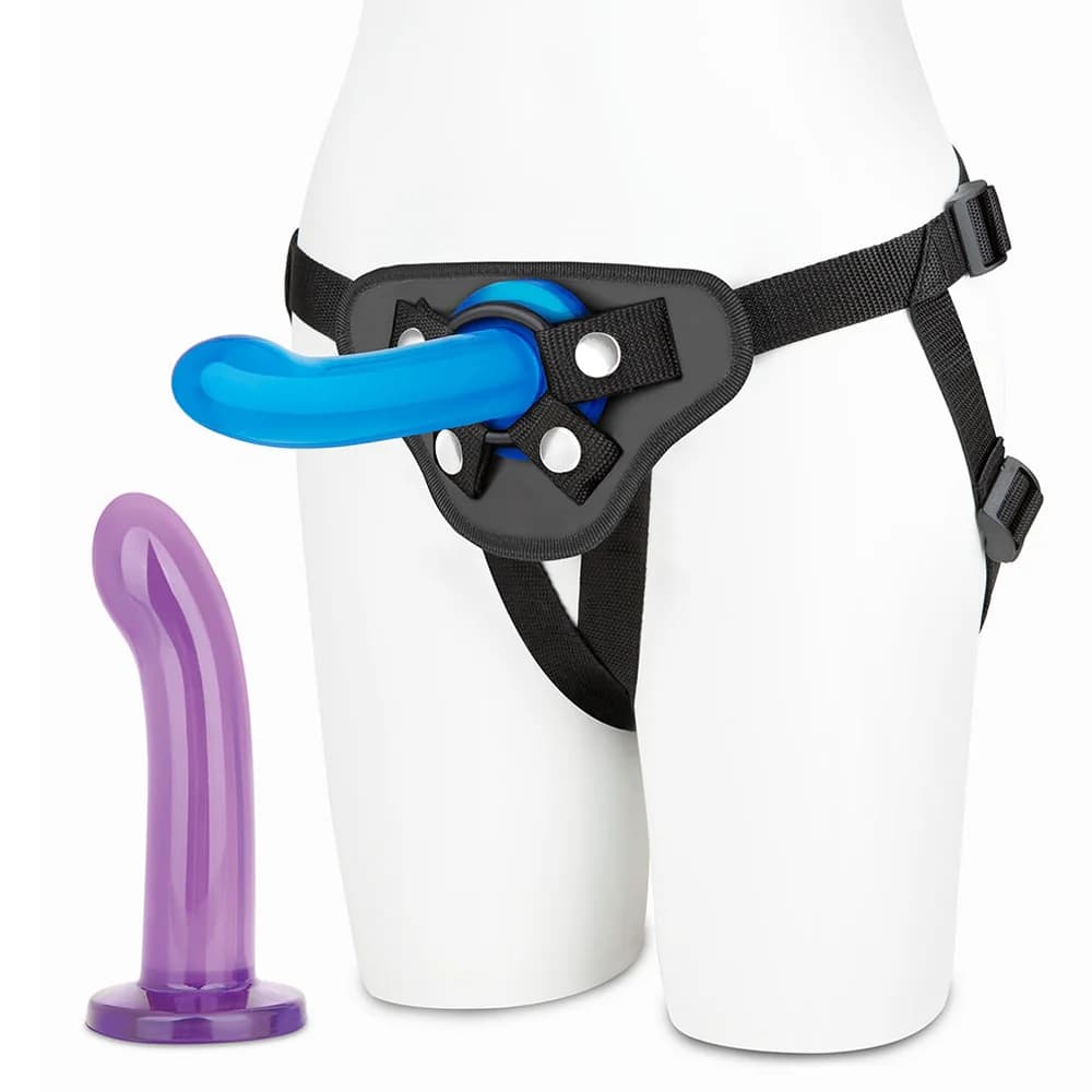 Lux Fetish 3-Piece Beginners Strap-On & Pegging Set thumbnail