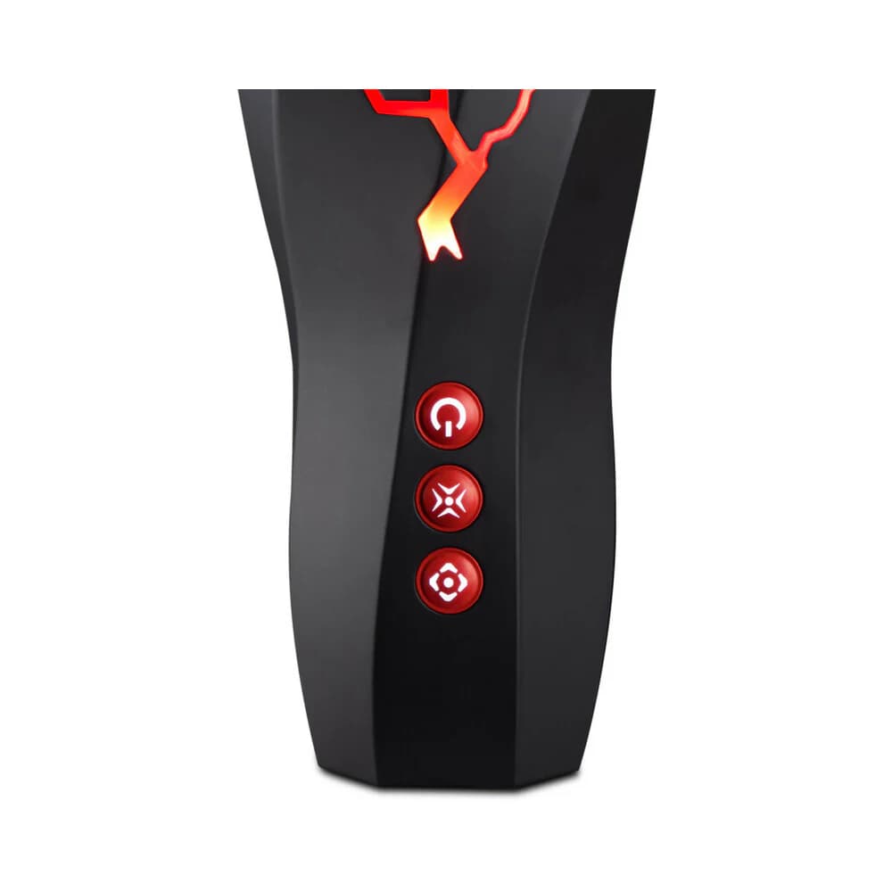 M for Men Storm Rechargeable Vibrating Suction Masturbator Black thumbnail 6