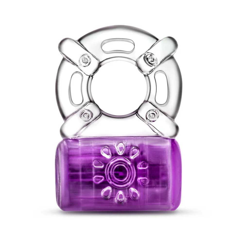 Play with Me Pleaser Rechargeable Vibrating C-Ring Purple thumbnail