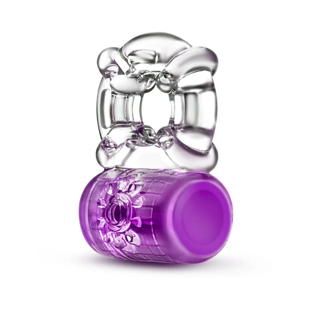 Play with Me Pleaser Rechargeable Vibrating C-Ring Purple thumbnail
