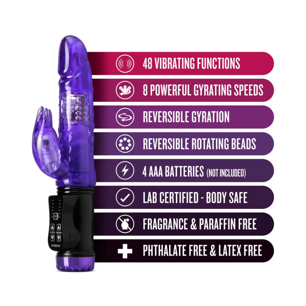 Sexy Things Flutter Rabbit Dual Stimulation Vibrator Purple thumbnail 5