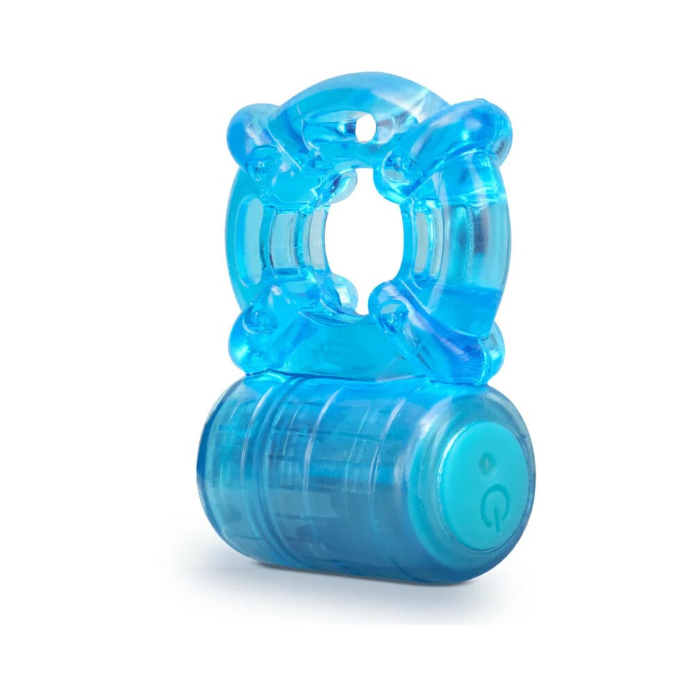 Stay Hard Rechargeable 5 Function Vibrating Cockring Blue thumbnail 2