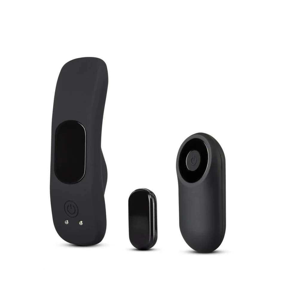 Temptasia Panty Vibe Rechargeable Remote-Controlled Silicone Wearable Vibrator Black thumbnail