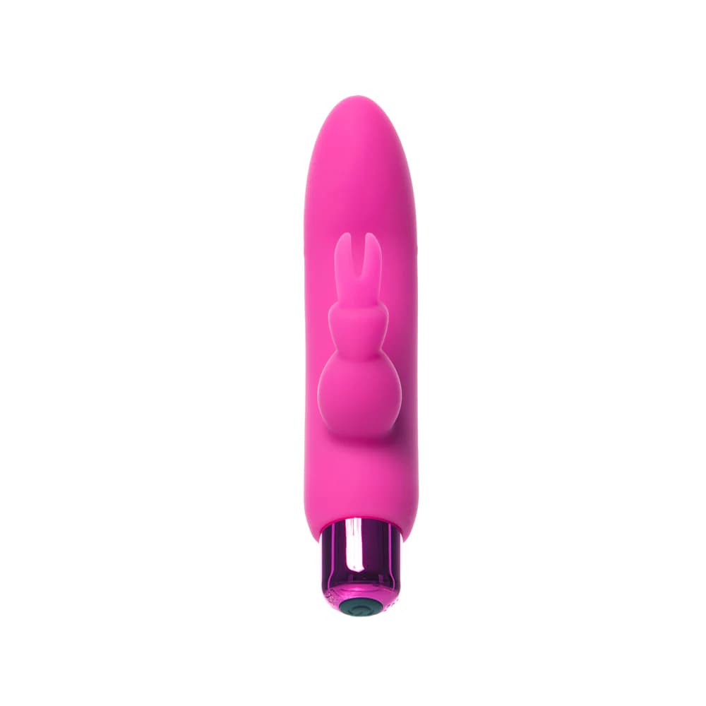 Powerbullet Alice's Bunny Rechargeable Bullet Vibrator with Silicone Rabbit Sleeve Pink thumbnail