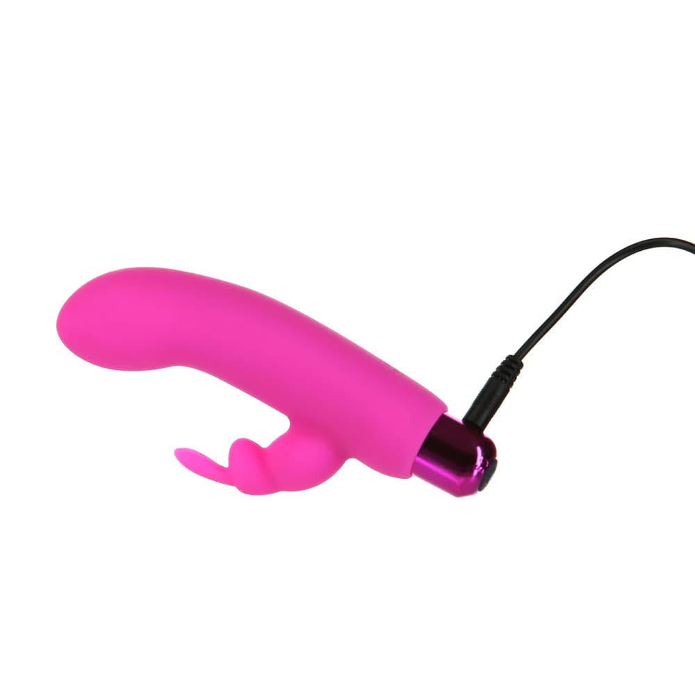 Powerbullet Alice's Bunny Rechargeable Bullet Vibrator with Silicone Rabbit Sleeve Pink thumbnail 5