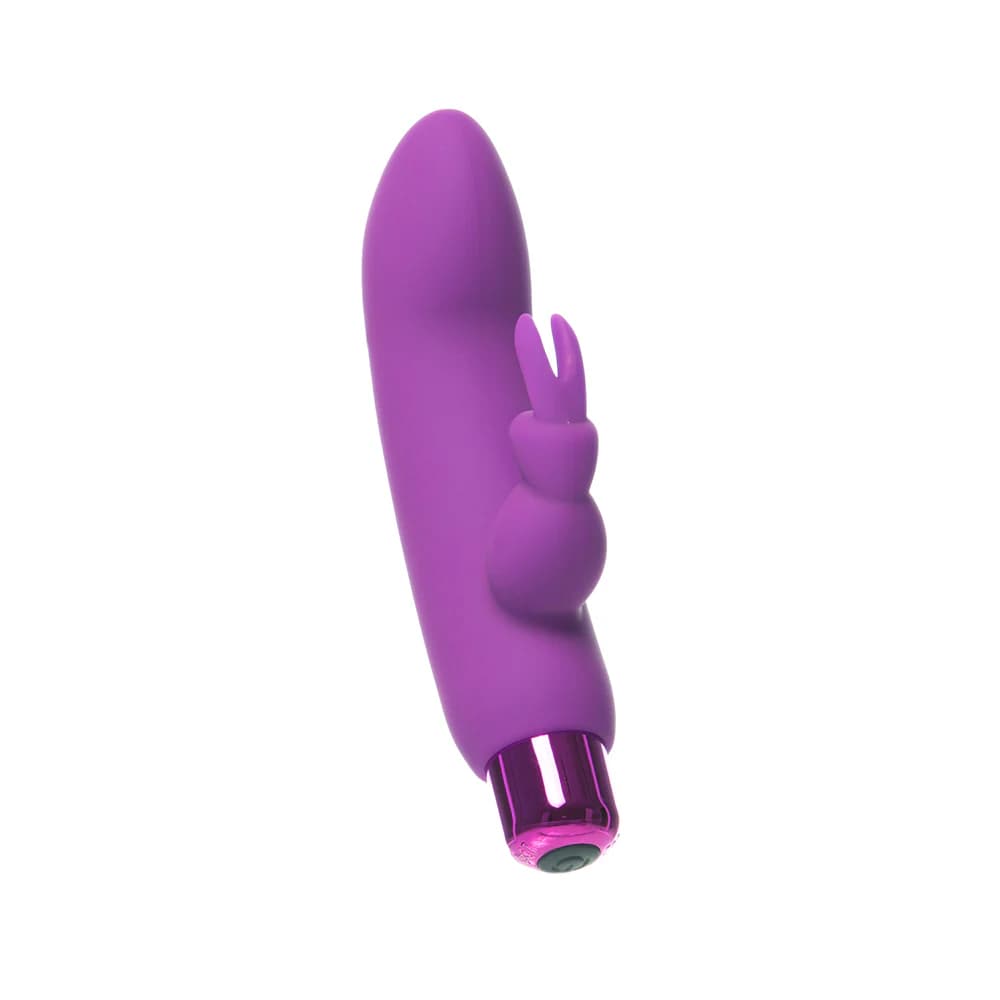 Powerbullet Alice's Bunny Rechargeable Bullet Vibrator with Silicone Rabbit Sleeve Purple thumbnail