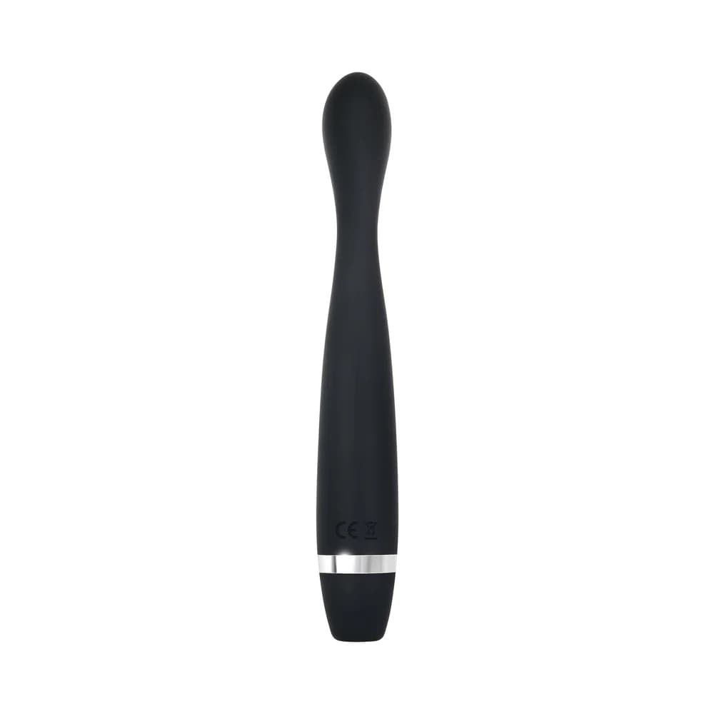 Evolved Skinny G Rechargeable Silicone Slimline G-Spot Vibrator Black thumbnail