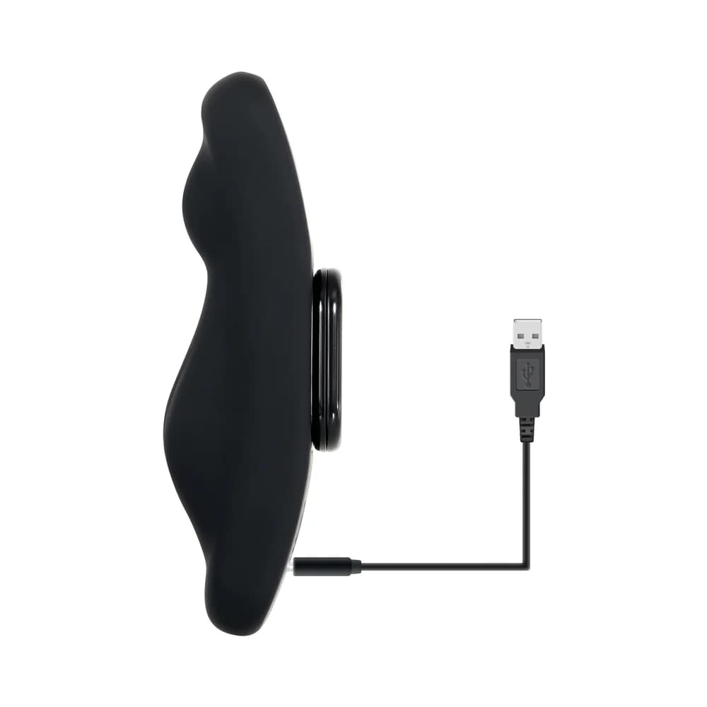 Gender X Our Undie Vibe Rechargeable Remote-Controlled Magnetic Silicone Underwear Vibrator Black thumbnail 8
