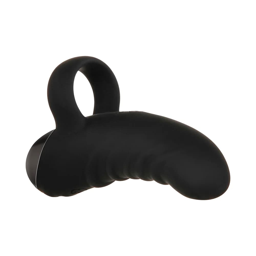 Evolved Hooked On You Rechargeable Silicone Finger Vibrator Black thumbnail 5