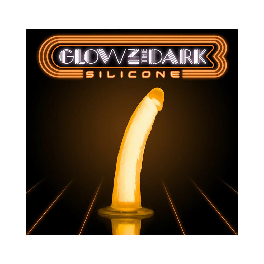 Neo Elite Glow in the Dark Viper 7 in. Dual-Density Dildo Neon Orange thumbnail