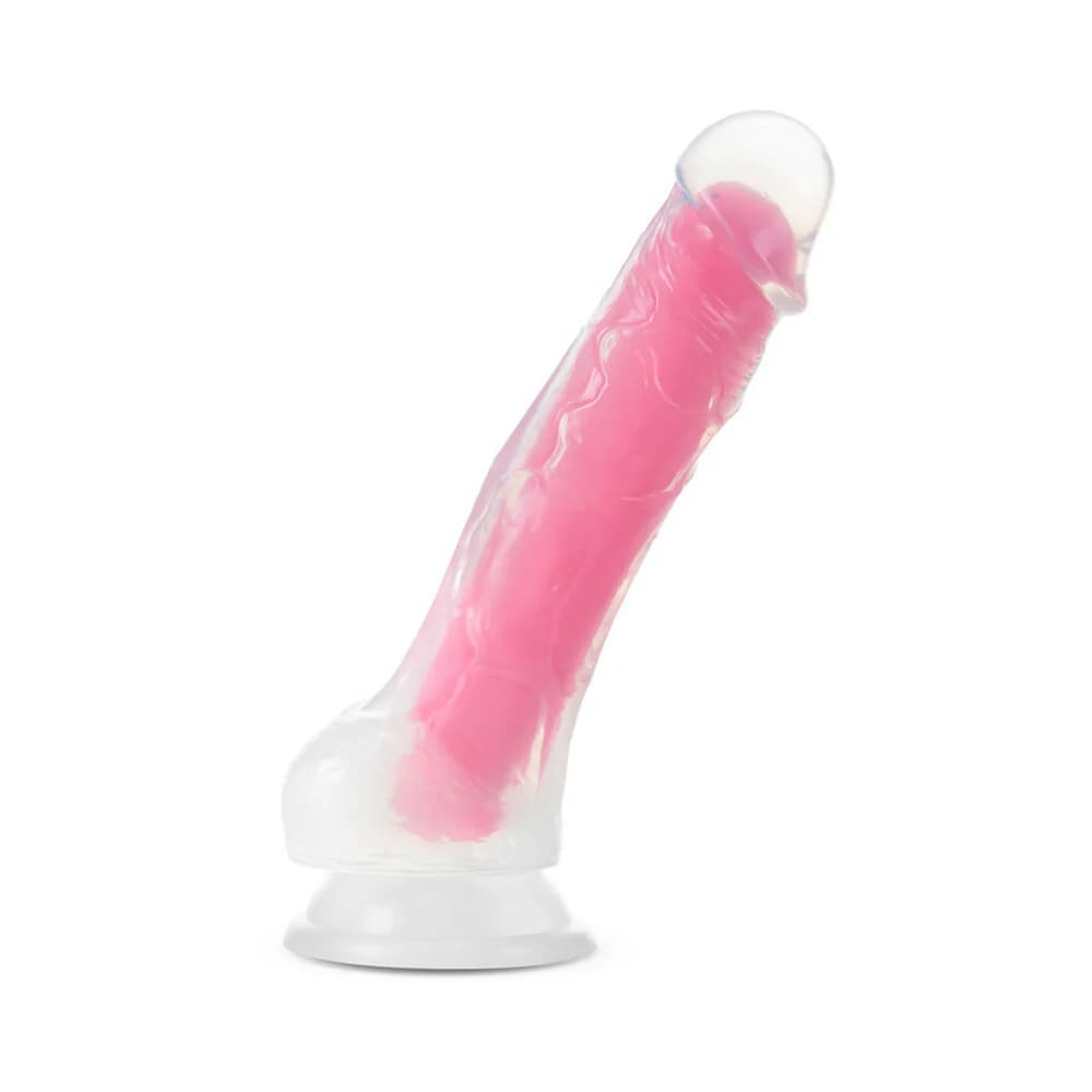 Neo Elite Glow in the Dark Viper 7 in. Dual-Density Dildo Neon Pink thumbnail