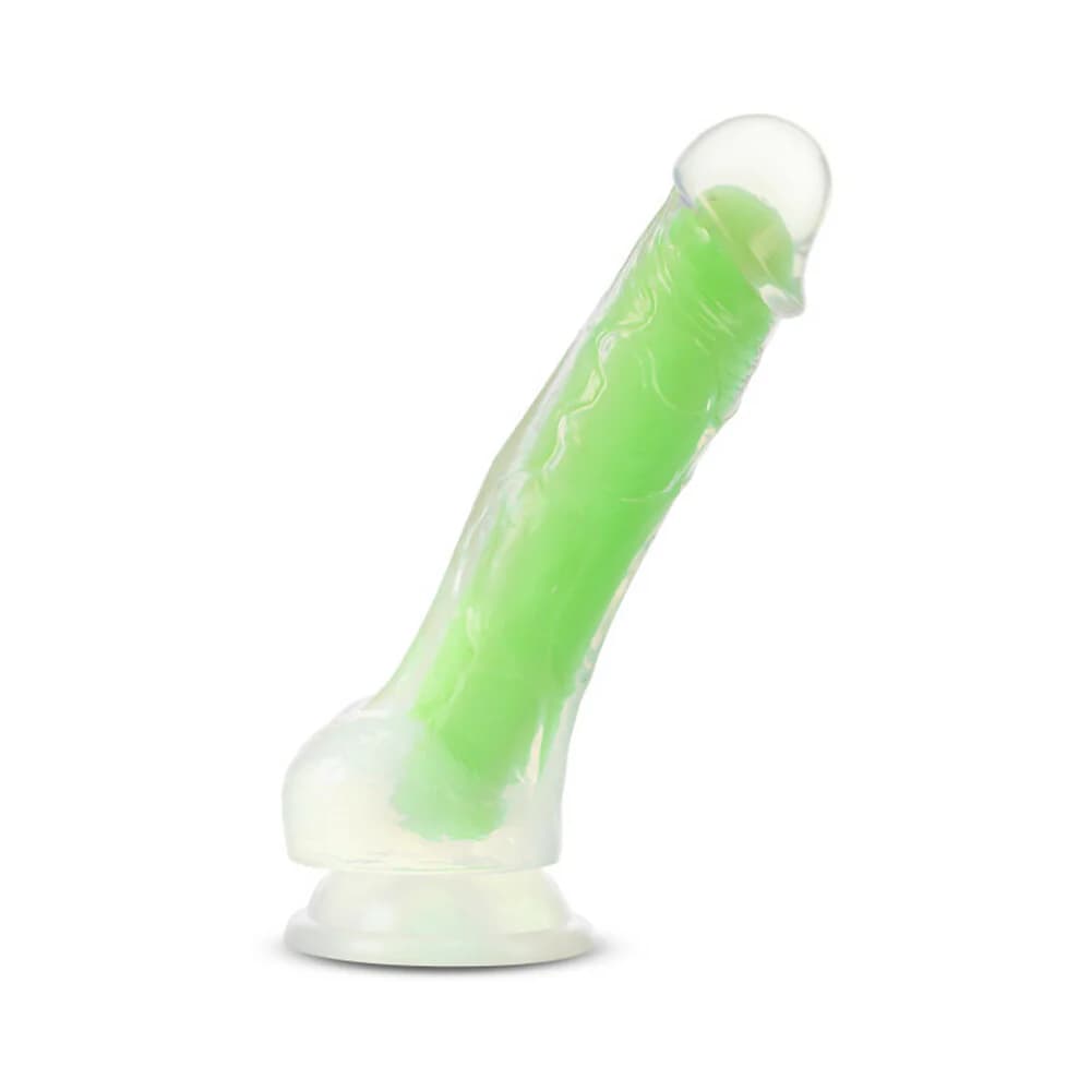 Neo Elite Glow in the Dark Viper 7 in. Dual-Density Dildo Neon Green thumbnail