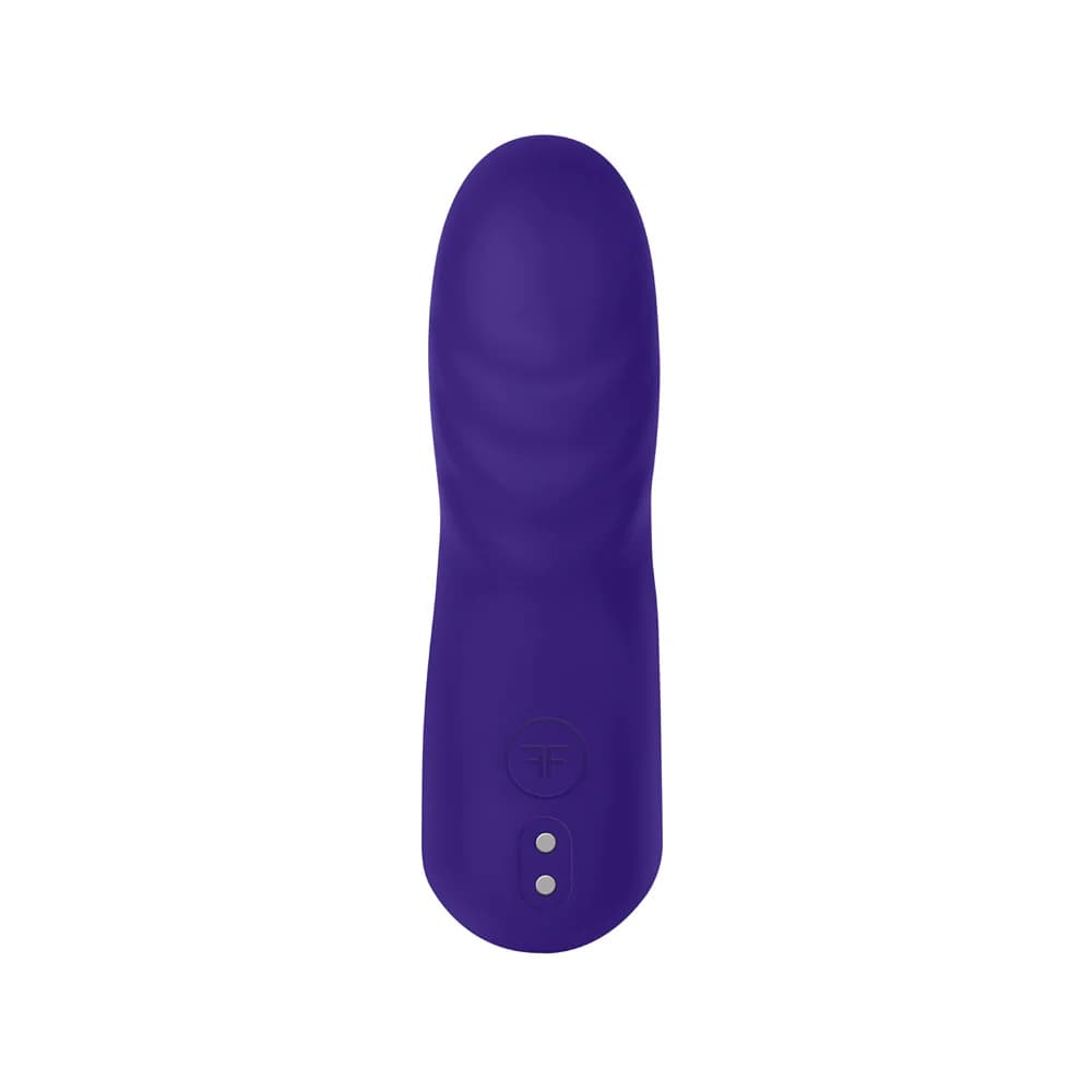 FemmeFunn Dioni Rechargeable Silicone Finger Vibrator Small Dark Purple thumbnail