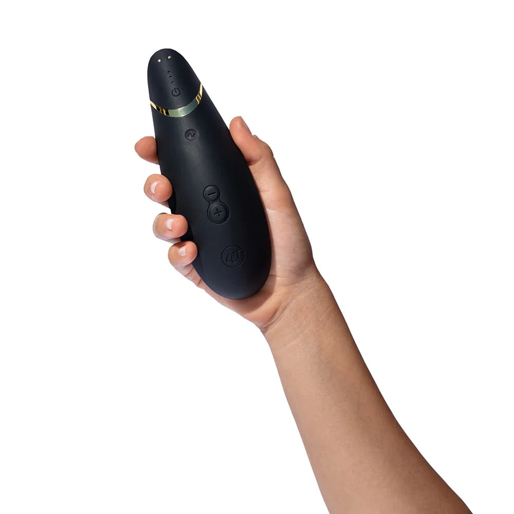 Womanizer Premium 2 Rechargeable Silicone Luxurious Pleasure Air Clitoral Stimulator Black thumbnail 7