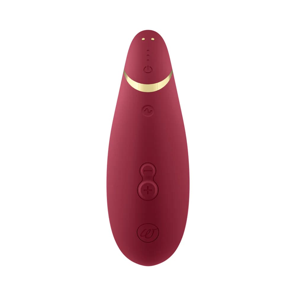 Womanizer Premium 2 Rechargeable Silicone Luxurious Pleasure Air Clitoral Stimulator Bordeaux thumbnail