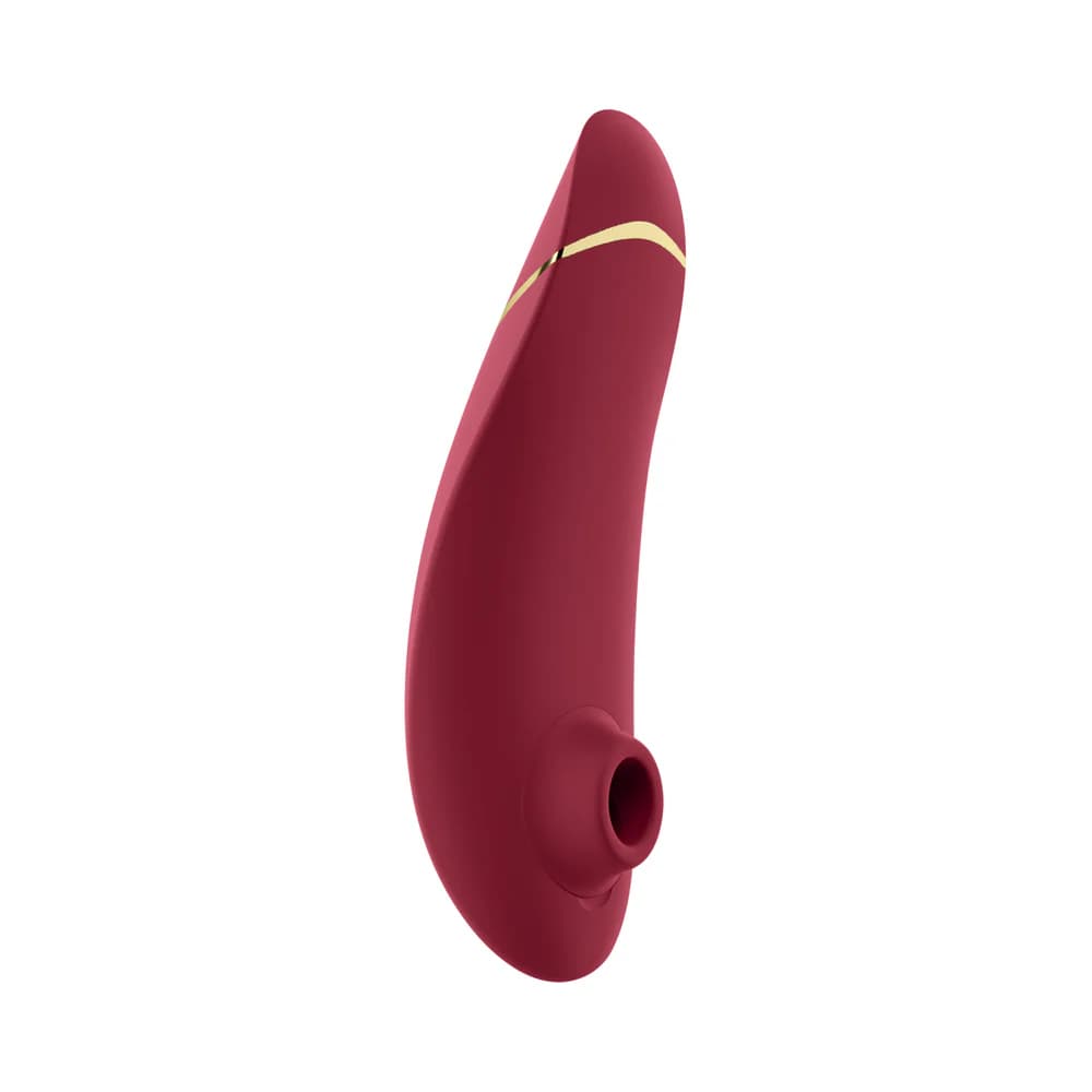 Womanizer Premium 2 Rechargeable Silicone Luxurious Pleasure Air Clitoral Stimulator Bordeaux thumbnail