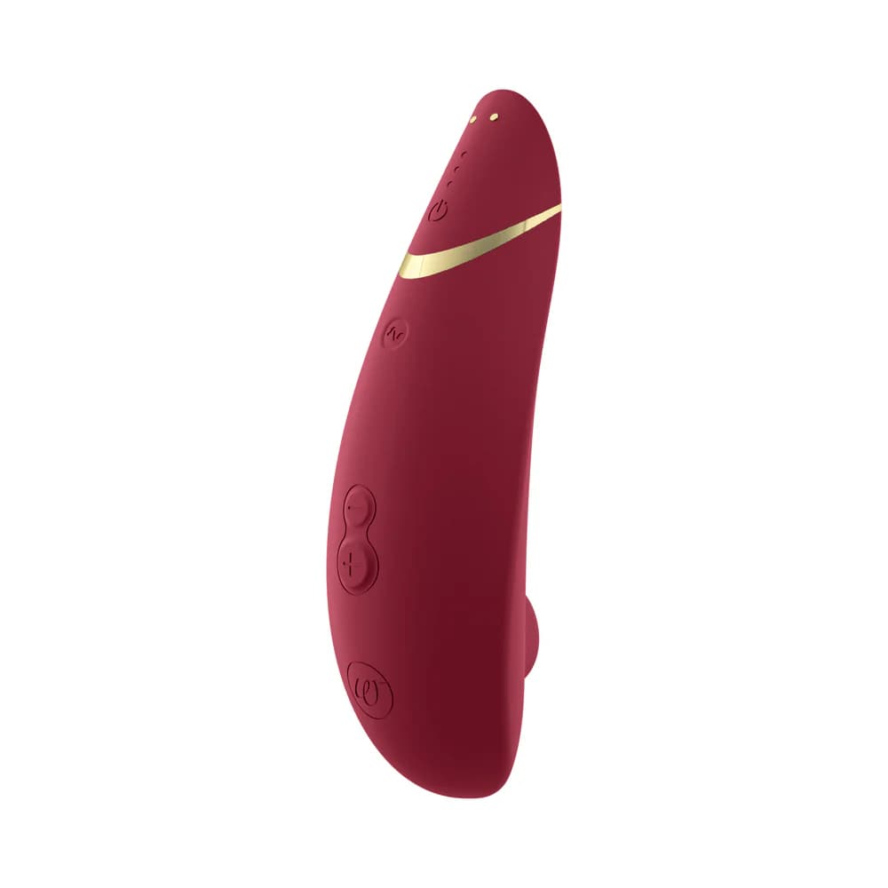 Womanizer Premium 2 Rechargeable Silicone Luxurious Pleasure Air Clitoral Stimulator Bordeaux thumbnail