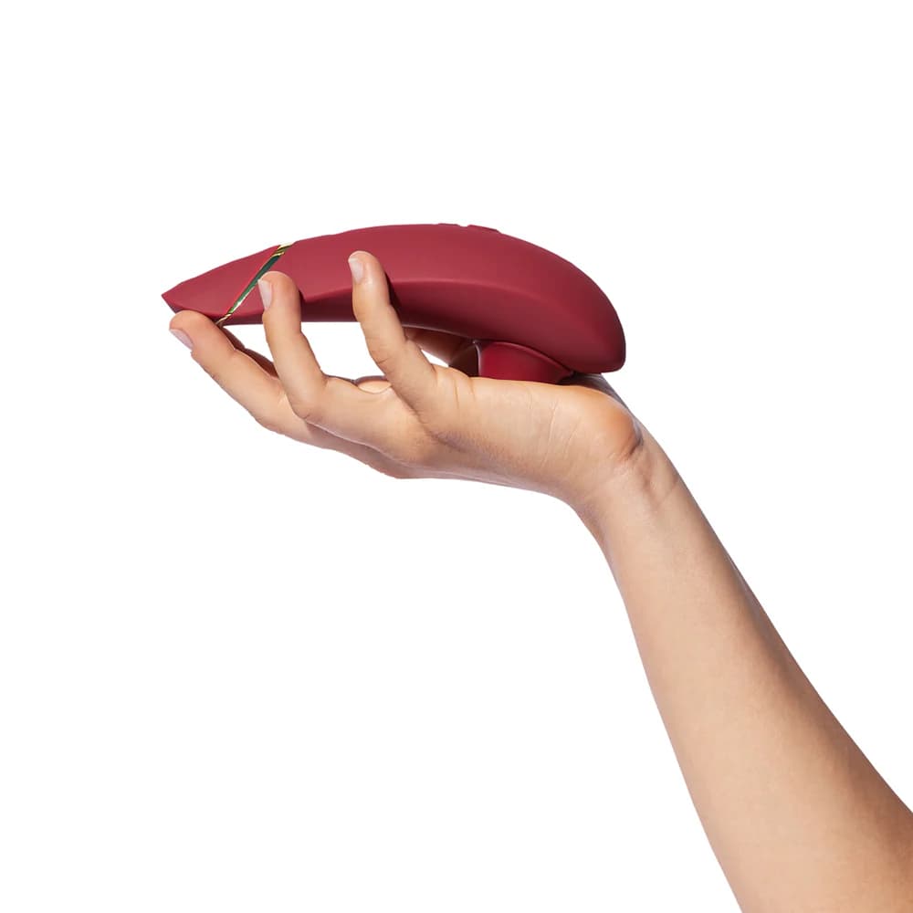 Womanizer Premium 2 Rechargeable Silicone Luxurious Pleasure Air Clitoral Stimulator Bordeaux thumbnail 6