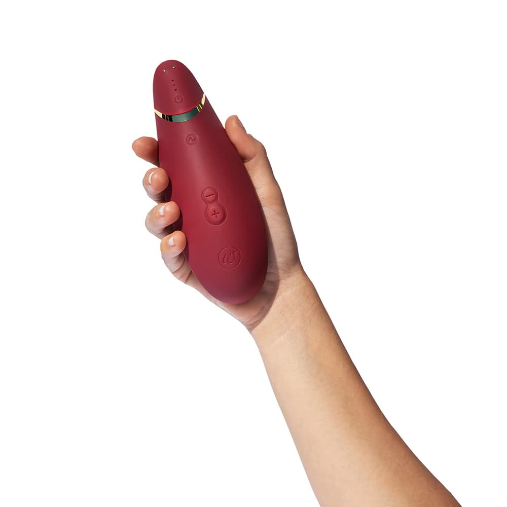 Womanizer Premium 2 Rechargeable Silicone Luxurious Pleasure Air Clitoral Stimulator Bordeaux thumbnail 7