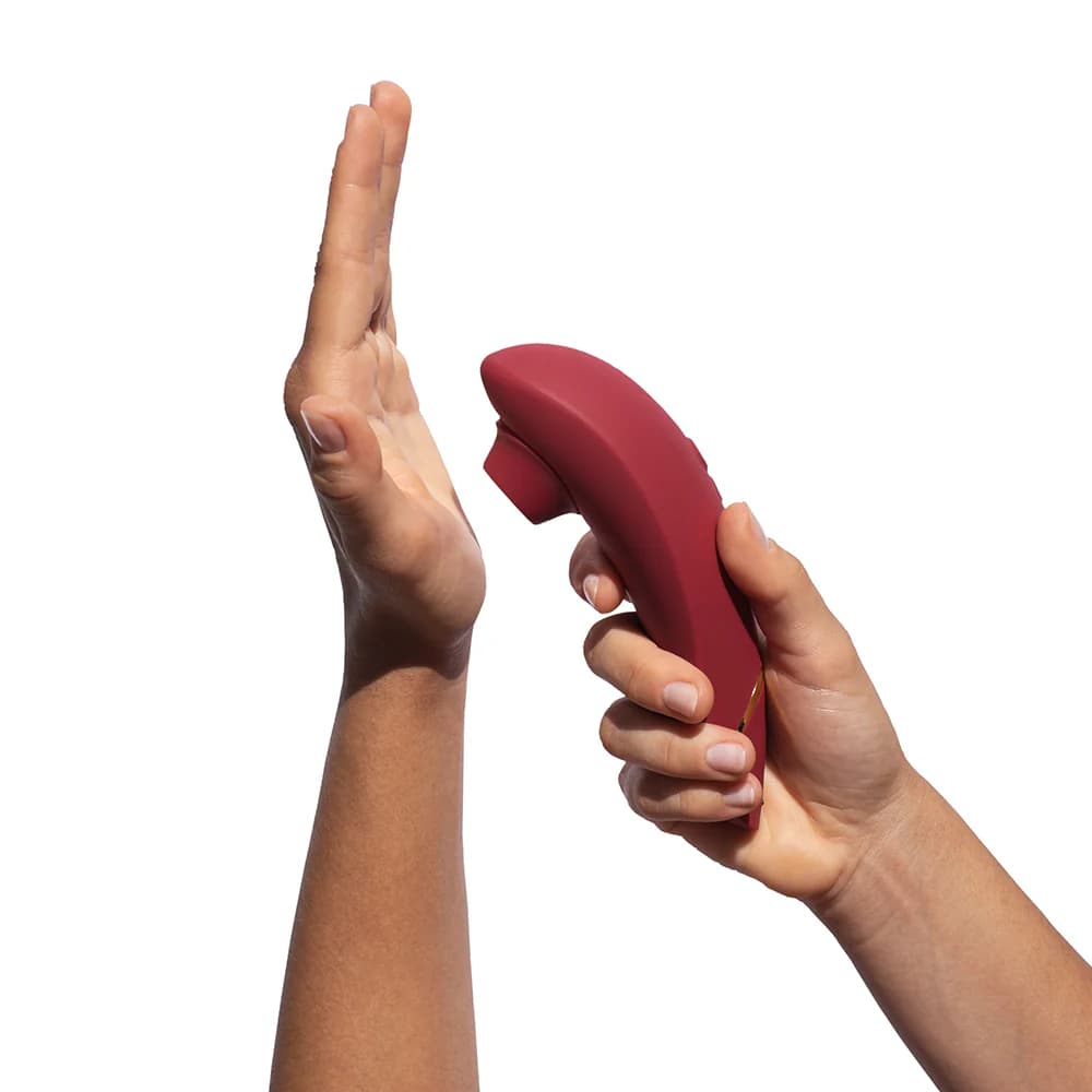 Womanizer Premium 2 Rechargeable Silicone Luxurious Pleasure Air Clitoral Stimulator Bordeaux thumbnail 8