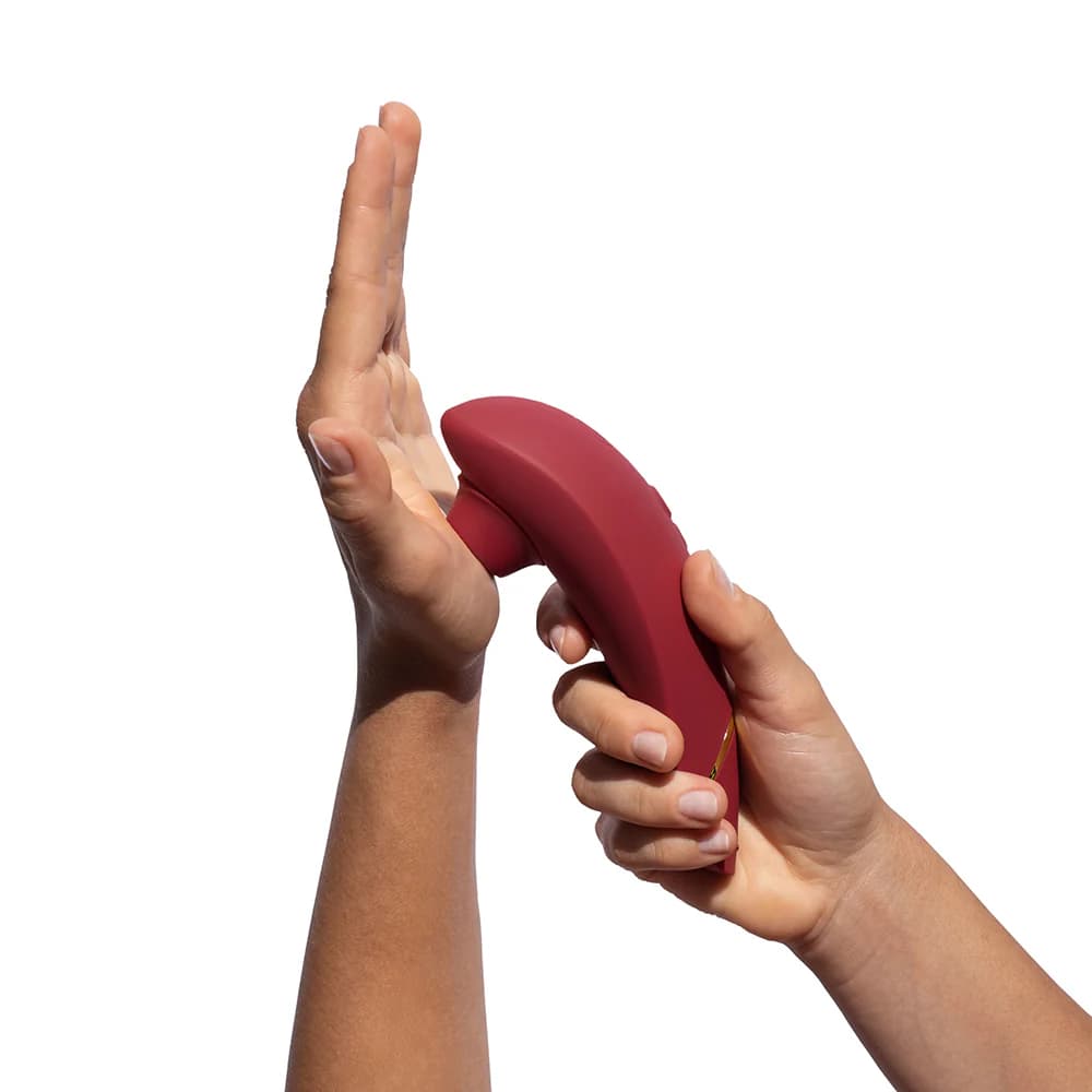 Womanizer Premium 2 Rechargeable Silicone Luxurious Pleasure Air Clitoral Stimulator Bordeaux thumbnail 9