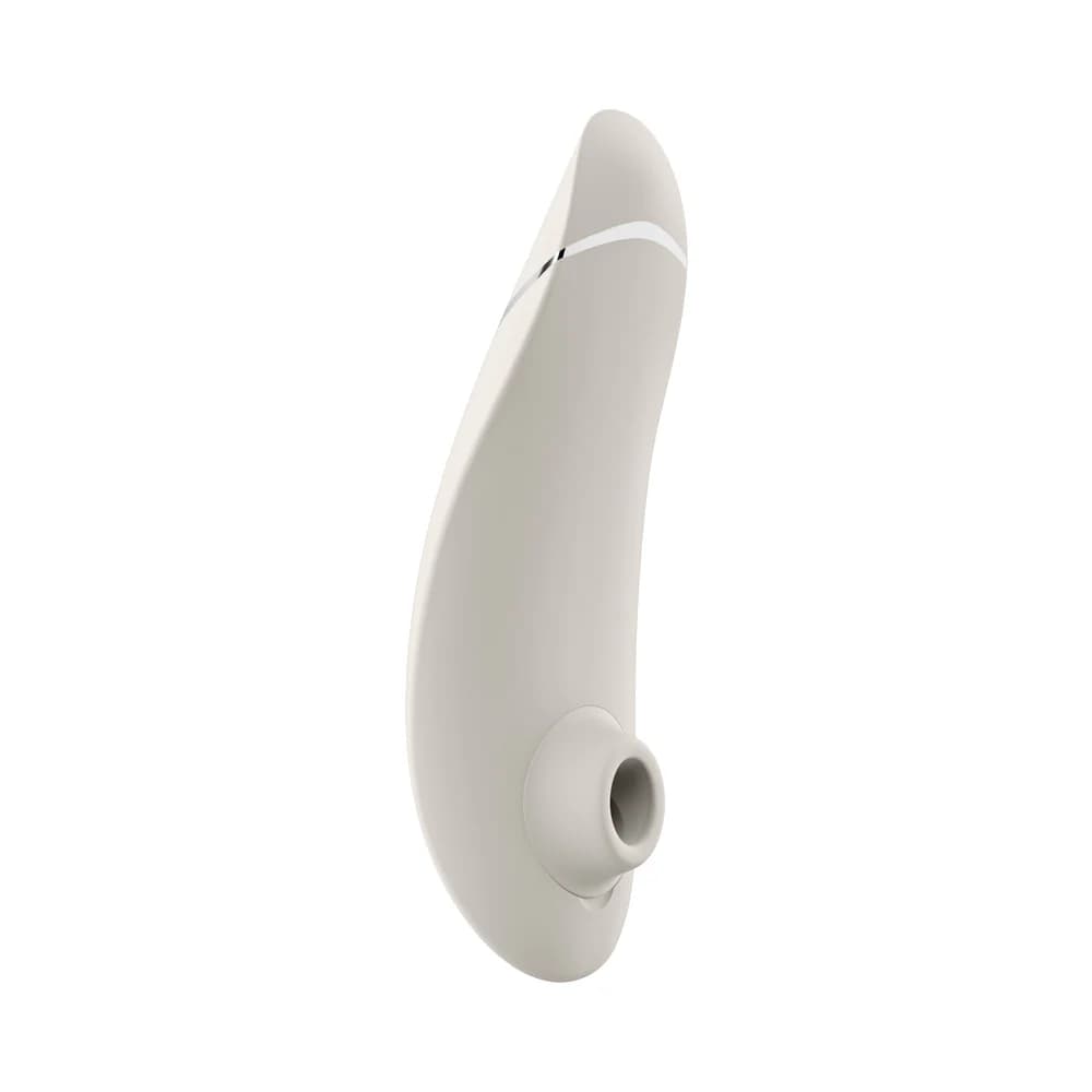Womanizer Premium 2 Rechargeable Silicone Luxurious Pleasure Air Clitoral Stimulator Warm Gray thumbnail