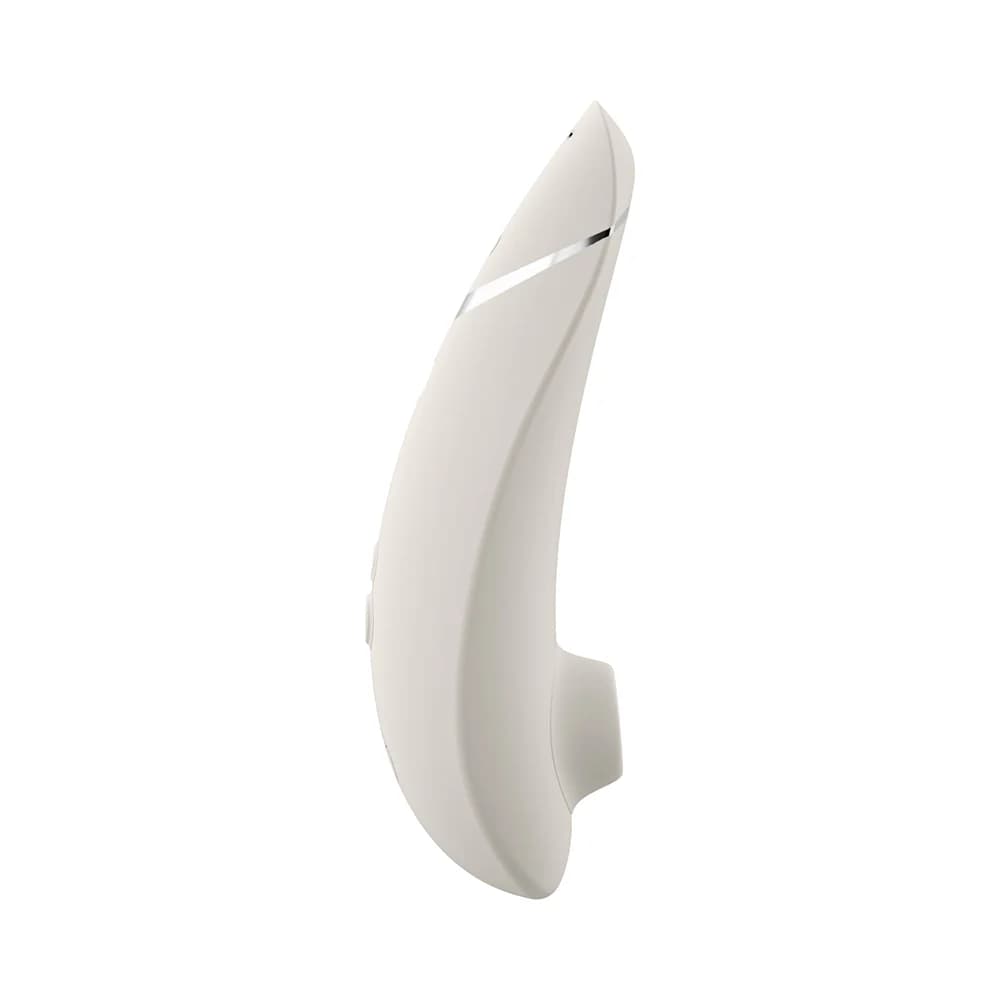 Womanizer Premium 2 Rechargeable Silicone Luxurious Pleasure Air Clitoral Stimulator Warm Gray thumbnail 5