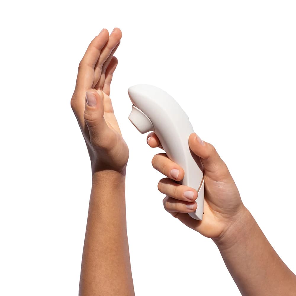 Womanizer Premium 2 Rechargeable Silicone Luxurious Pleasure Air Clitoral Stimulator Warm Gray thumbnail 8