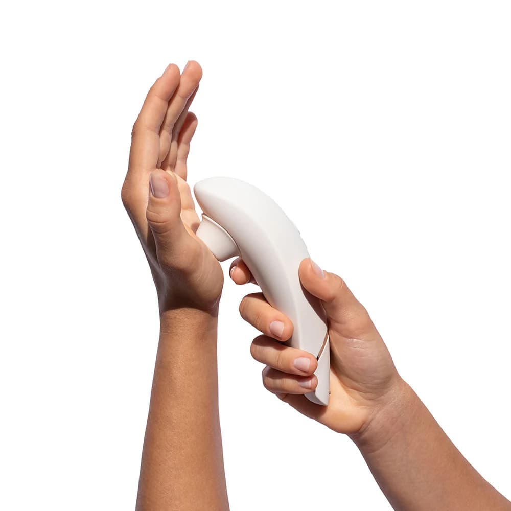 Womanizer Premium 2 Rechargeable Silicone Luxurious Pleasure Air Clitoral Stimulator Warm Gray thumbnail 9