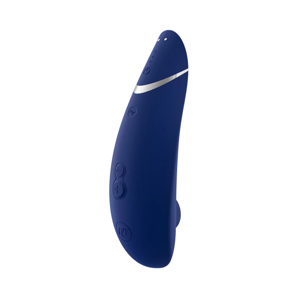 Womanizer Premium 2 Rechargeable Silicone Luxurious Pleasure Air Clitoral Stimulator Blueberry thumbnail