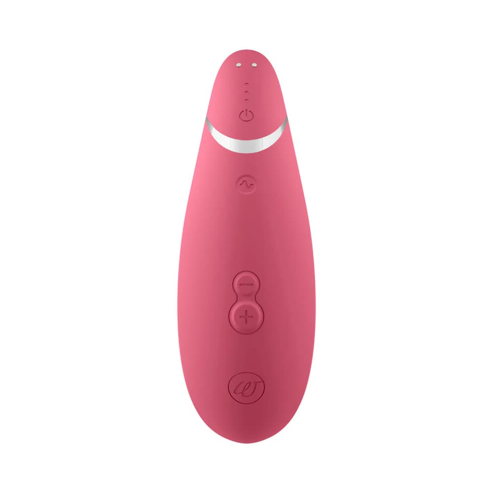 Womanizer Premium 2 Rechargeable Silicone Luxurious Pleasure Air Clitoral Stimulator Raspberry thumbnail
