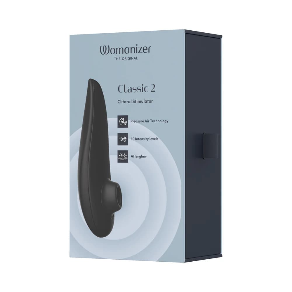 Womanizer Classic 2 Rechargeable Silicone Pleasure Air Clitoral Stimulator Black thumbnail 9