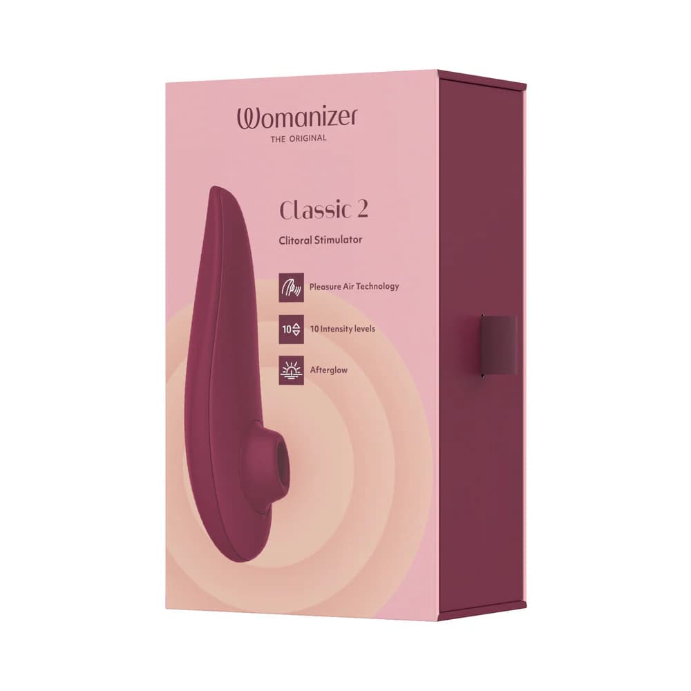 Womanizer Classic 2 Rechargeable Silicone Pleasure Air Clitoral Stimulator Bordeaux thumbnail 9