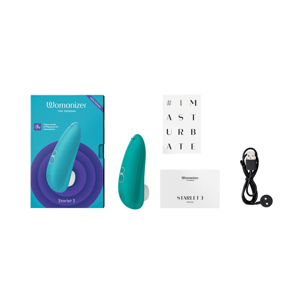 Womanizer Starlet 3 Rechargeable Silicone Compact Pleasure Air Clitoral Stimulator Turquoise thumbnail