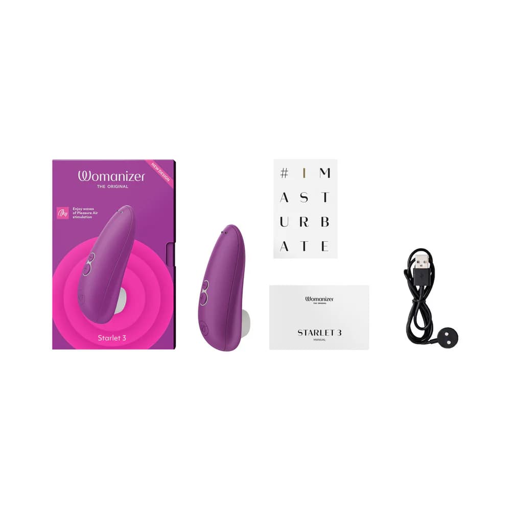 Womanizer Starlet 3 Rechargeable Silicone Compact Pleasure Air Clitoral Stimulator Violet thumbnail