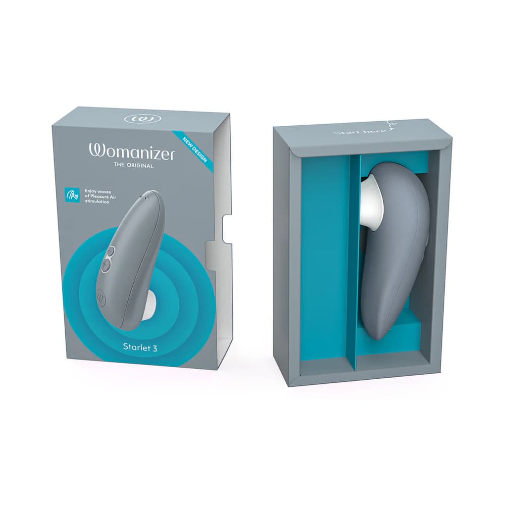 Womanizer Starlet 3 Rechargeable Silicone Compact Pleasure Air Clitoral Stimulator Gray thumbnail