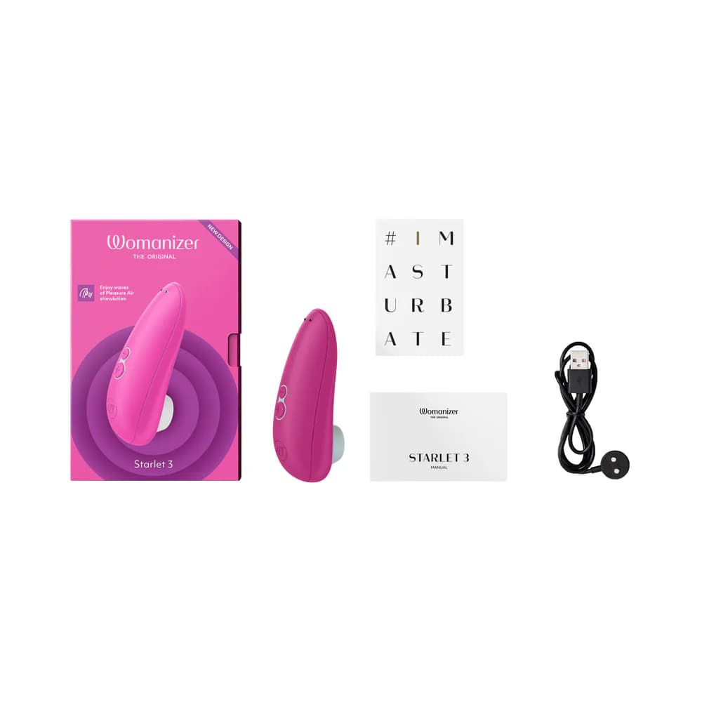 Womanizer Starlet 3 Rechargeable Silicone Compact Pleasure Air Clitoral Stimulator Pink thumbnail