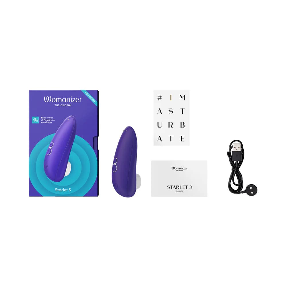 Womanizer Starlet 3 Rechargeable Silicone Compact Pleasure Air Clitoral Stimulator Indigo thumbnail