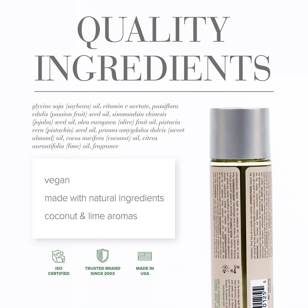 JO Naturals Massage Oil Coconut & Lime 4 oz. thumbnail