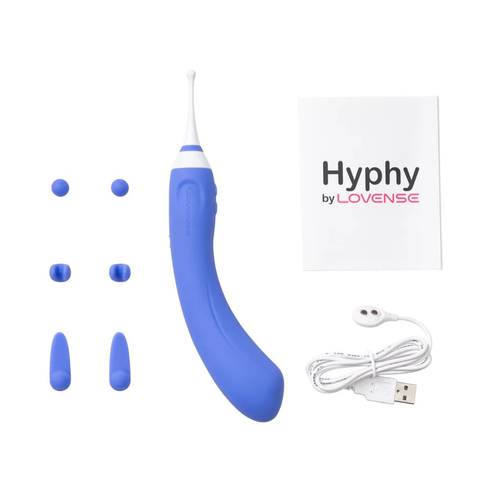 Lovense Hyphy Bluetooth Remote-Controlled Dual-End Vibrator Clitoral and G-Spot Stimulator thumbnail 6