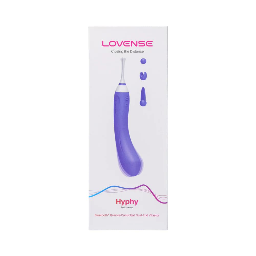 Lovense Hyphy Bluetooth Remote-Controlled Dual-End Vibrator Clitoral and G-Spot Stimulator thumbnail 7