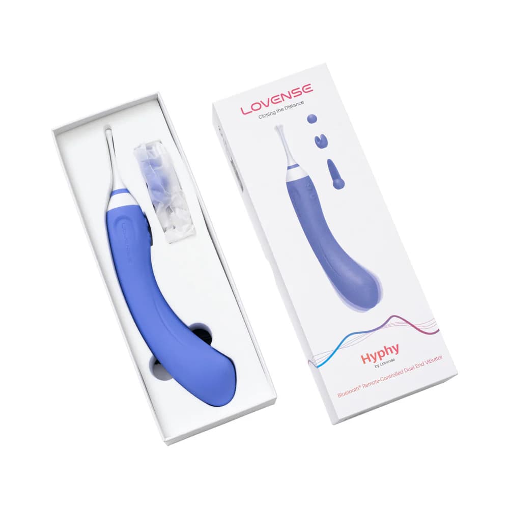 Lovense Hyphy Bluetooth Remote-Controlled Dual-End Vibrator Clitoral and G-Spot Stimulator thumbnail 8
