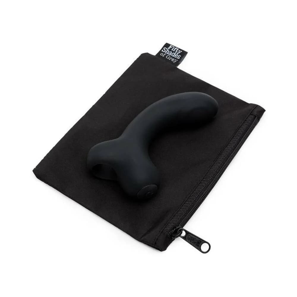 Fifty Shades of Grey Sensation Rechargeable Silicone G-Spot Finger Vibrator Black thumbnail 6