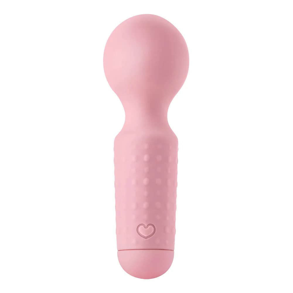 Luv Inc Mw65 Mini Wand Rechargeable Flexible Silicone Vibrator Light Pink thumbnail