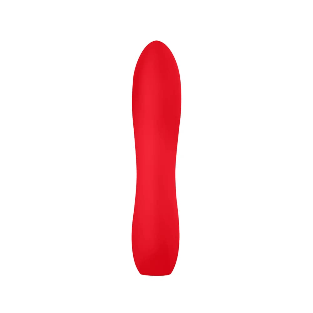 Luv Inc Lb72 Large Silicone Bullet Rechargeable Vibrator Red thumbnail