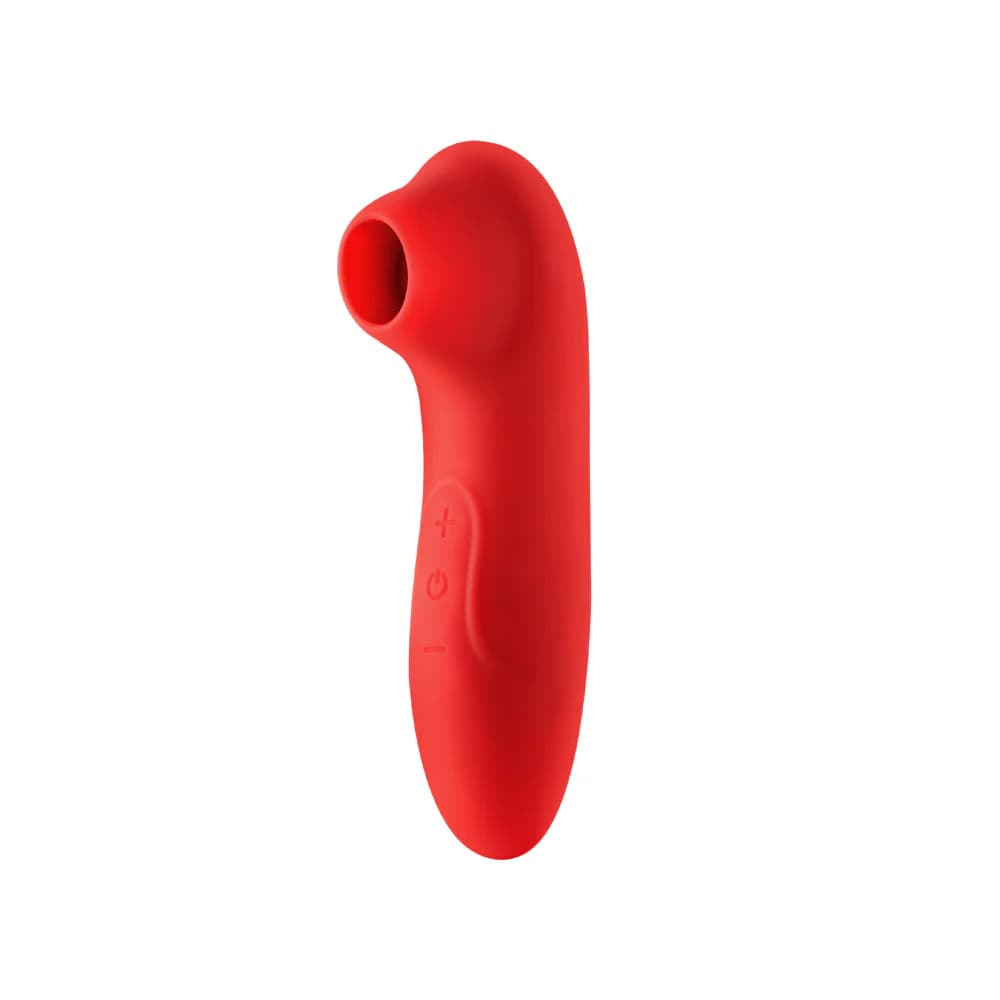 Luv Inc Cs19 Pulsing Clitoral Stimulator Rechargeable Silicone Red thumbnail