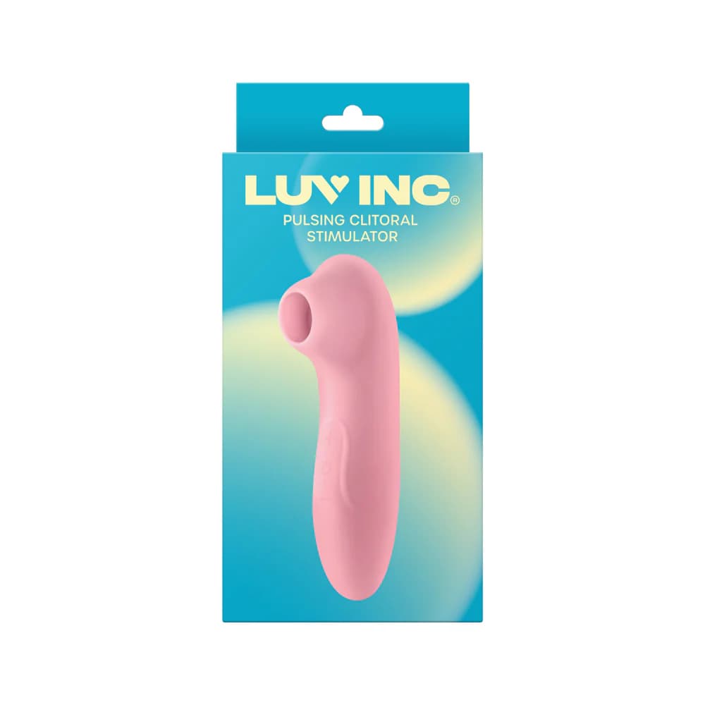Luv Inc Cs19 Pulsing Clitoral Stimulator Rechargeable Silicone Light Pink thumbnail
