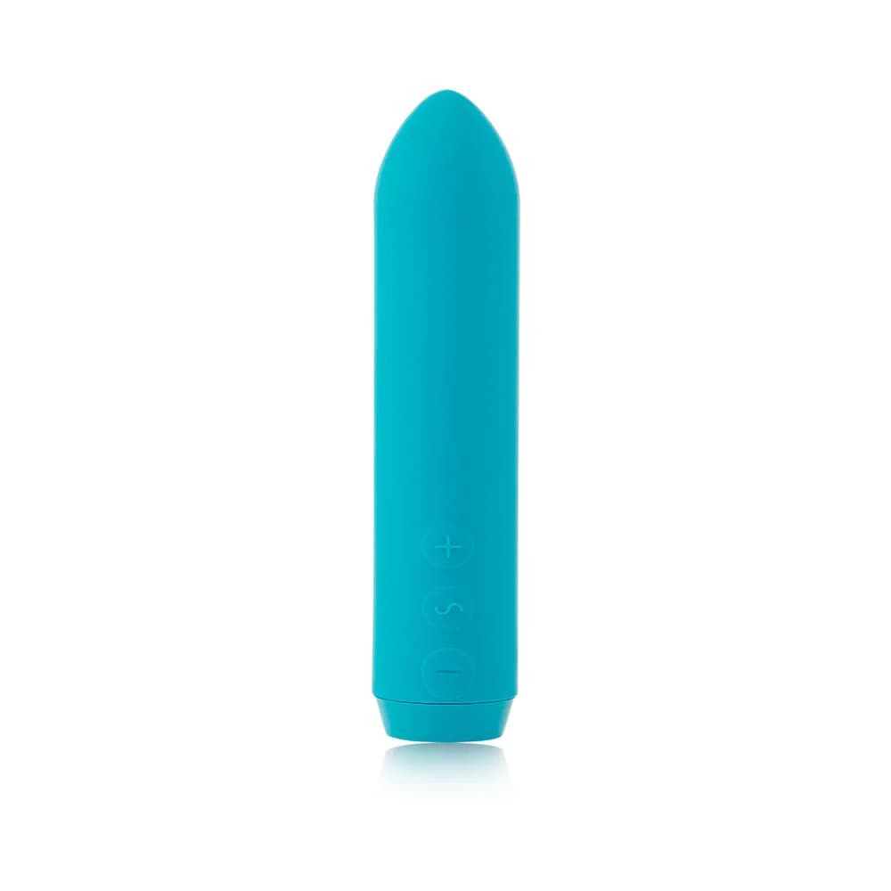Je Joue Classic Bullet Vibrator Rechargeable Silicone with Finger Sleeve Teal thumbnail